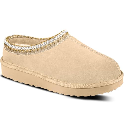 Nolilor Women's Slippers Platform Mini Boots For Women Ankle Boots Suede Fleece-Lined Indoor and Outdoor Anti-Slip Slippers | Amazon (US)