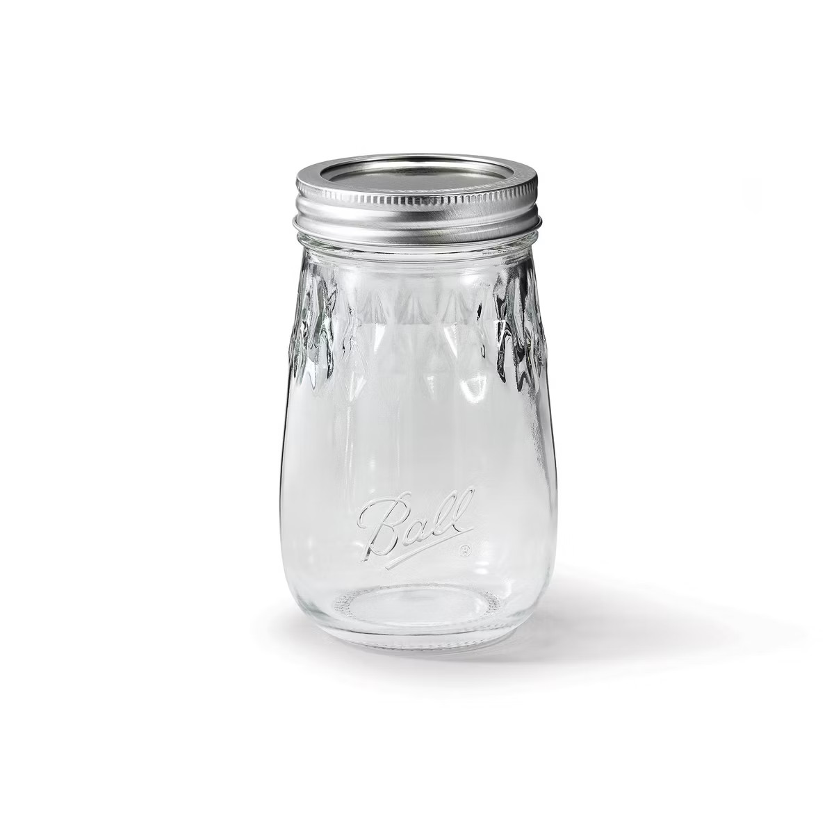 Ball 4pk 16oz Flute Mason Jars with Lid and Band | Target