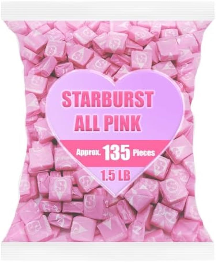 All Pink Starburst Candy - Starburst - 1.5 lb bag - Pink Candy - Starbursts Bulk - Pink Candy for... | Amazon (US)