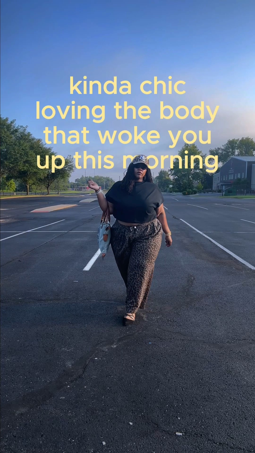 It’s so easy to take our bodies for granted just because they don’t look a certain way. Health comes in all shapes & sizes, and until we act on that truth, men & women everywhere will continue to struggle with their body image and ultimately with self love. Praying for a world where we can stop commenting on other people’s bodies and let people exist.

This entire outfit—including the exact leopard print pants I’m wearing—is from the TikTok Shop & everything is available at this link: 

Look for the orange cart 🛒 in the bottom left of my TikTok video to shop these pieces. 

And for those who don’t have TikTok Shop, I’ve linked to some alternatives here. 

I’m wearing the crop top in an XL. It has some really good stretch and is really comfy. 

The pants are in a size 22, which for this particular brand is a 5X.

Shoes are oldies from Torrid, so I linked to some different options. 

Hat, bag and shades alternatives are tagged too!

#LTKPlusSize #LTKSaleAlert #LTKootd