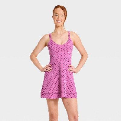 Women's Athletic Ladder Trim Dress - All In Motion™ Rose Pink M | Target