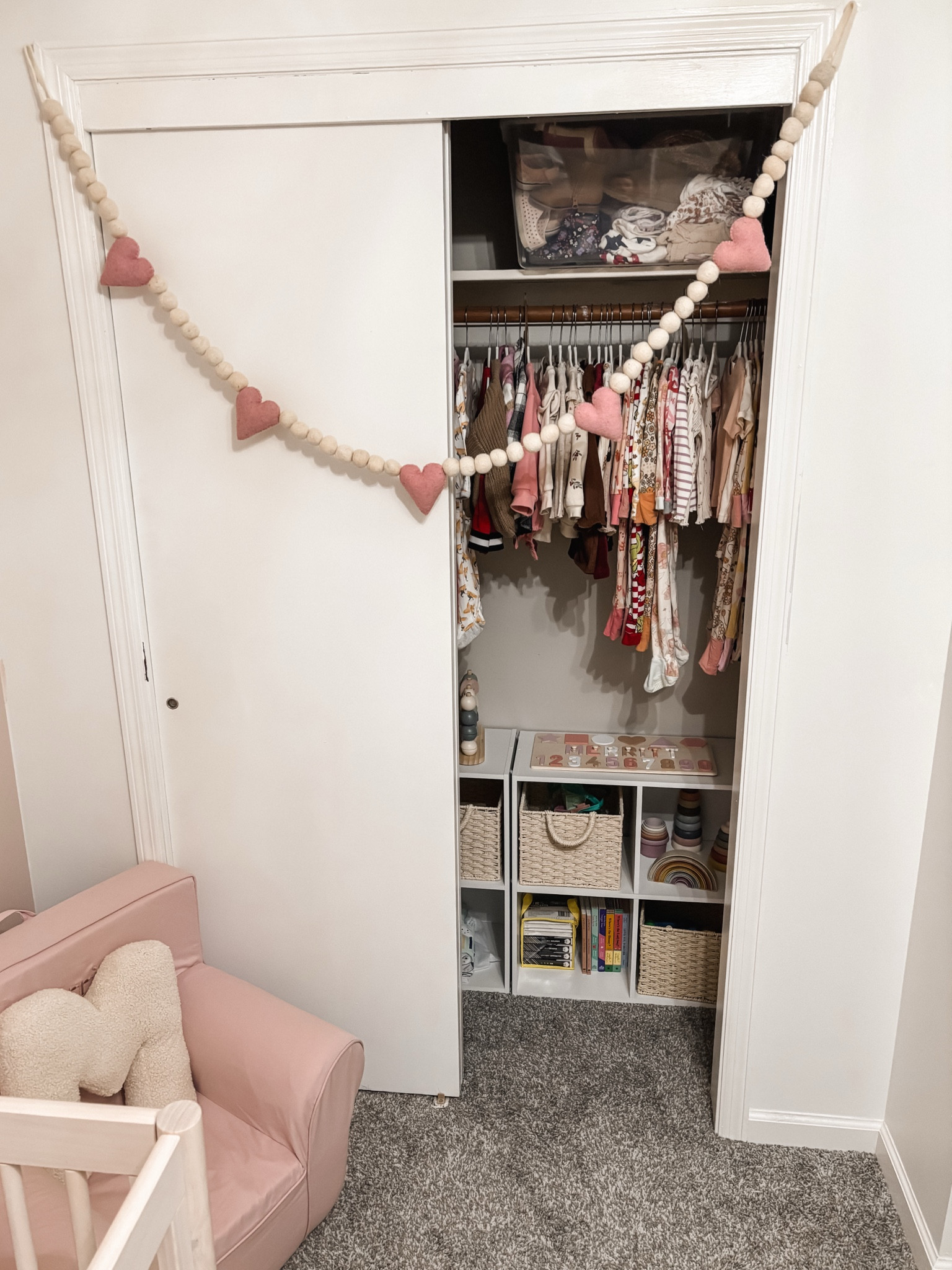 Nursery decor 
Boho neutral decor 
Valentine’s Day decor 
Closet organization 
Nursery closet 
Baby girl nursery 
Mushie toys 
Baby toys 
Custom name puzzle 
Toy storage 
Cube storage organizer 


#LTKFindsUnder50 #LTKBaby #LTKKids