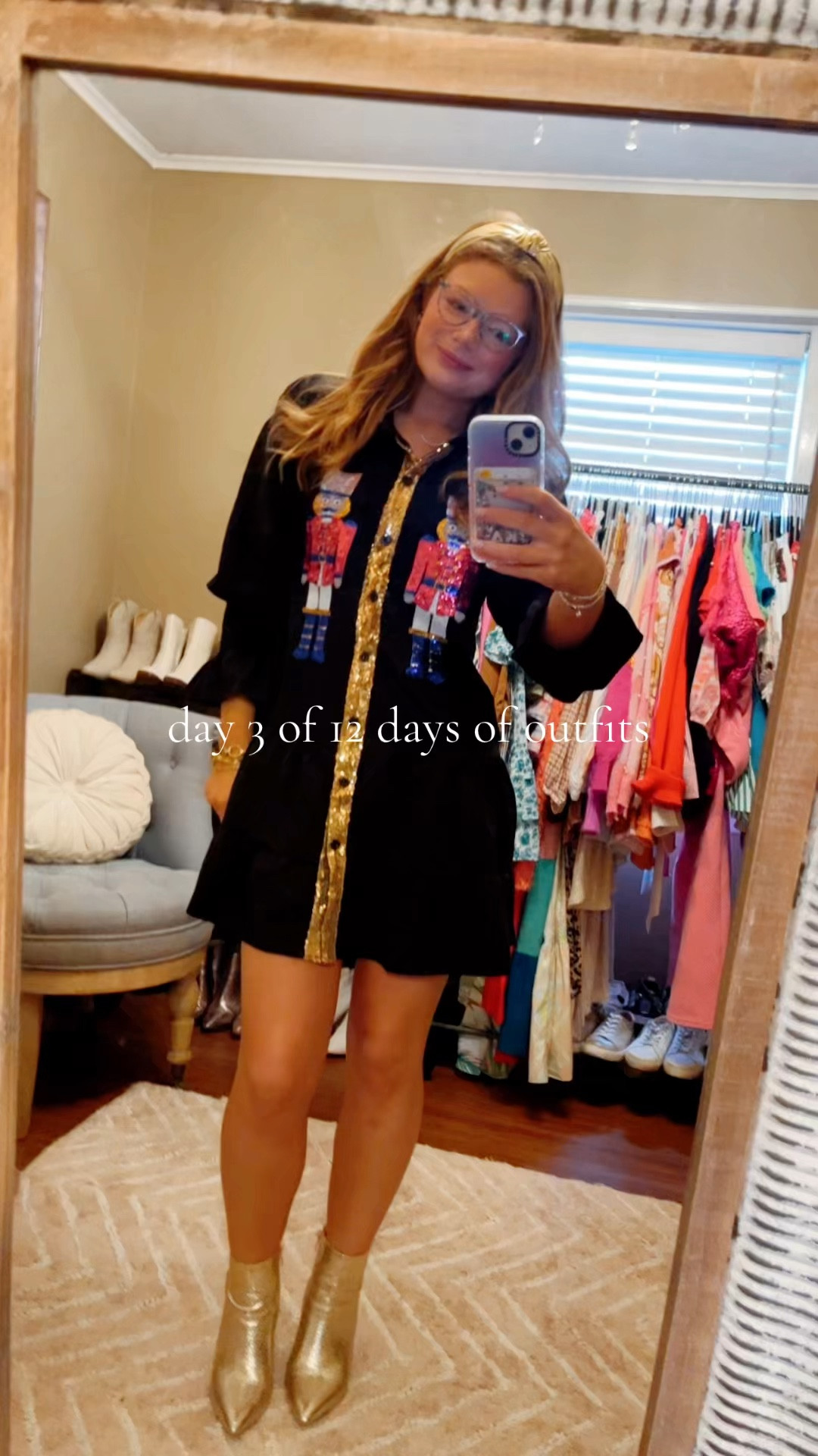 Nutcracker dress is ON SALE and arrives before Christmas!🎄🎀 #ootd #amazonfinds #amazon #fashion #christmas #dress #sequin #ootn #nutcracker #sale 

#LTKHoliday #LTKSaleAlert #LTKSeasonal