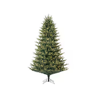 GE 7.5-ft Montana Fir Pre-lit Artificial Christmas Tree with White LED Lights Lowes.com | Lowe's