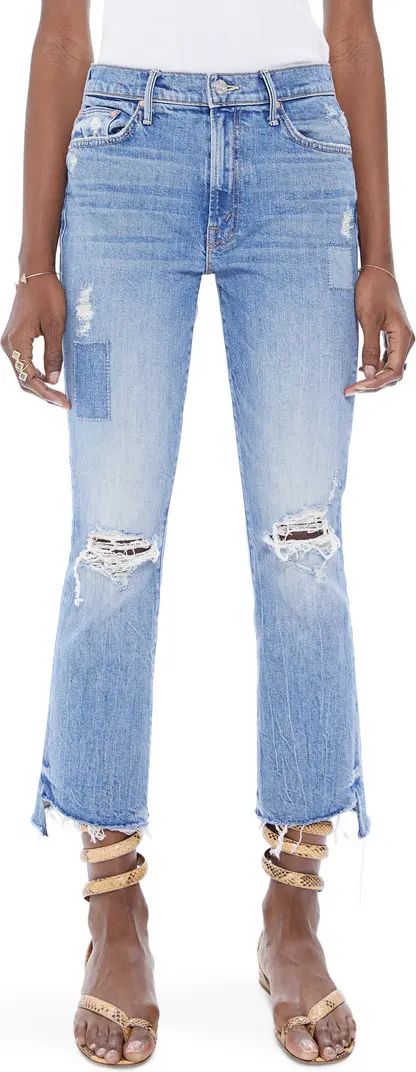The Insider High Waist Crop Step Fray Hem Bootcut Jeans | Nordstrom