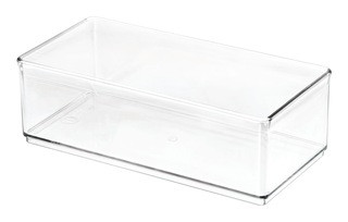The Home Edit by iDESIGN Clear Stackable Short Shallow Organizing Storage Bin, 0.5-L | Canadian Tire