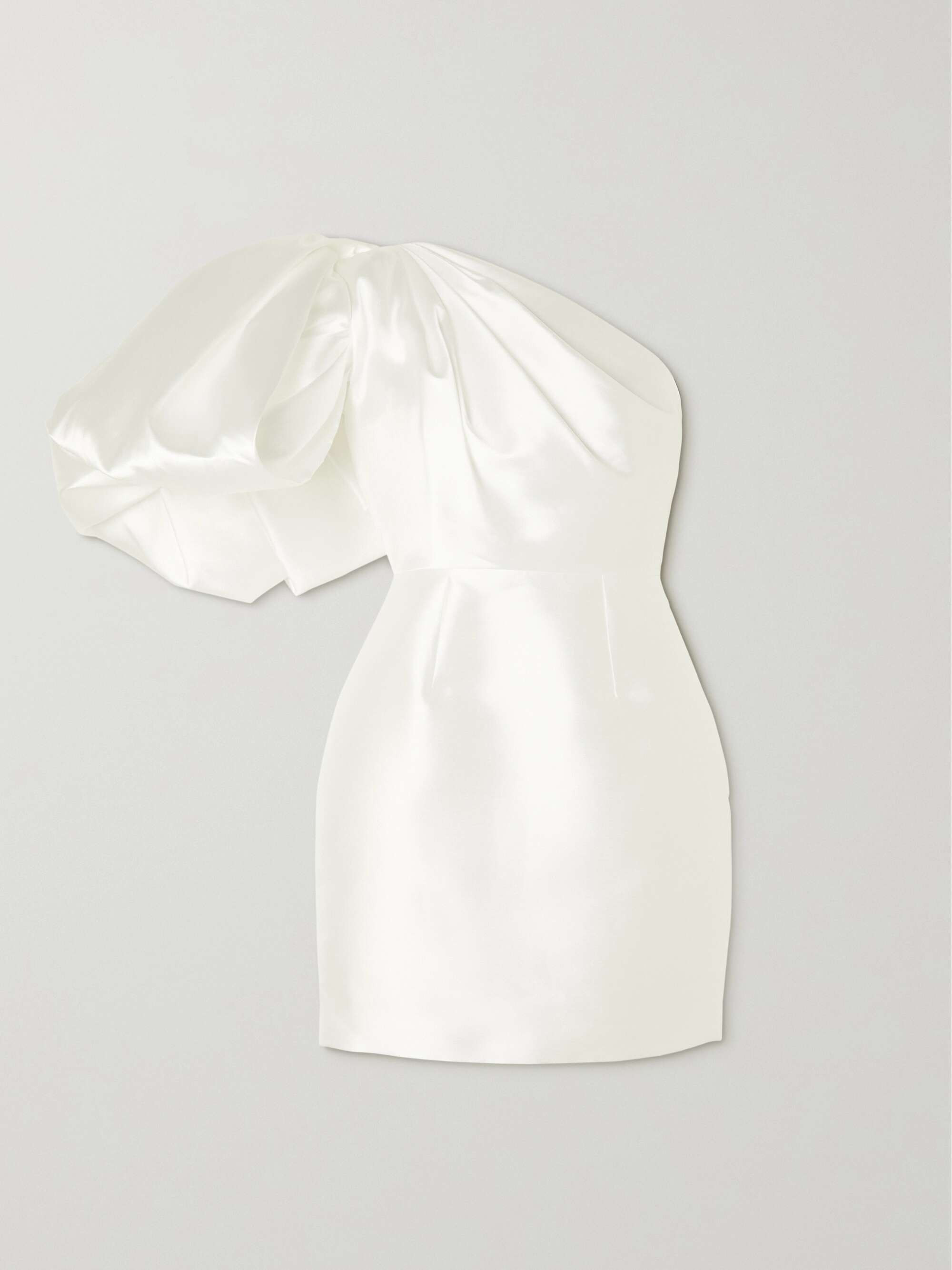SOLACE LONDON Hayes one-shoulder satin-twill mini dress | NET-A-PORTER | NET-A-PORTER (US)