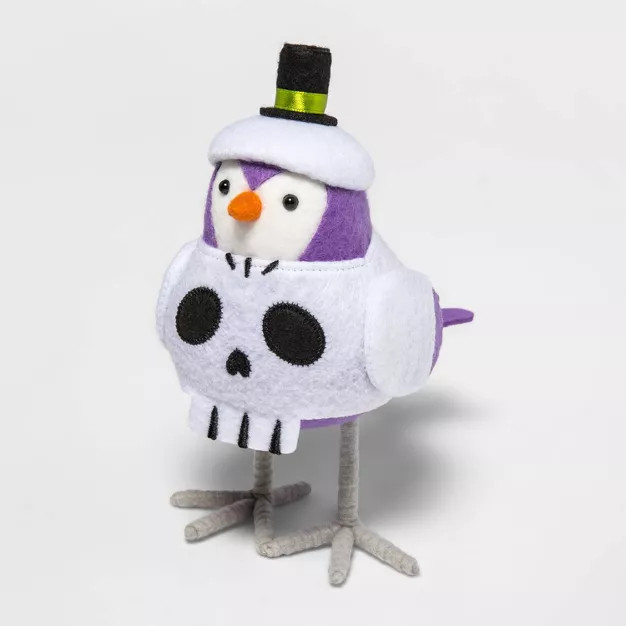 Featherly Friends Skull Socket Bird Halloween Decorative Figurine - Hyde & EEK! Boutique™ | Target