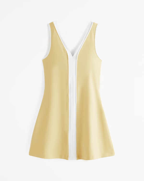 Women's YPB sculptLUX V-Neck Mini Dress | Women's Active | Abercrombie.com | Abercrombie & Fitch (US)