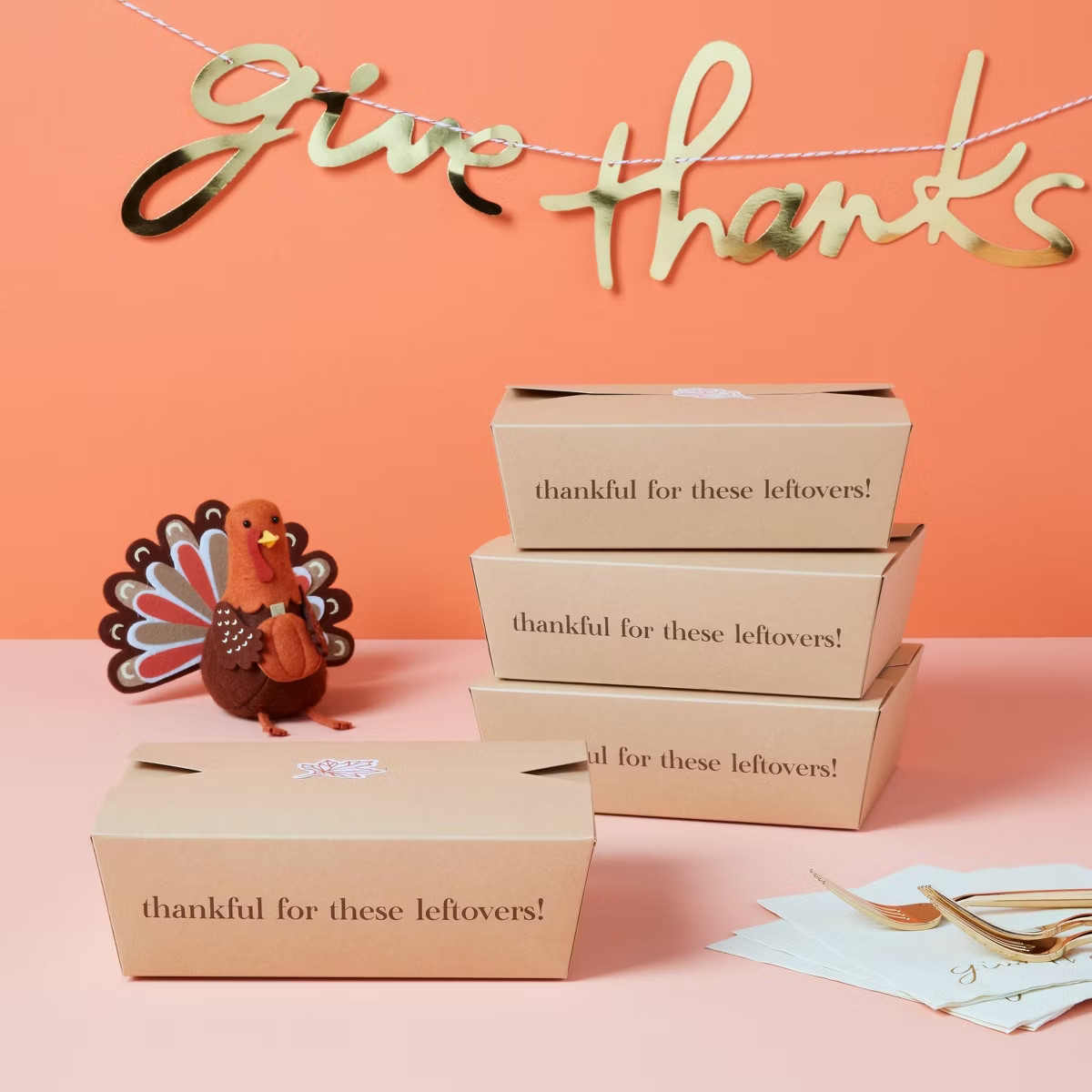 Thanksgiving 4ct To Go Boxes - Spritz™ | Target