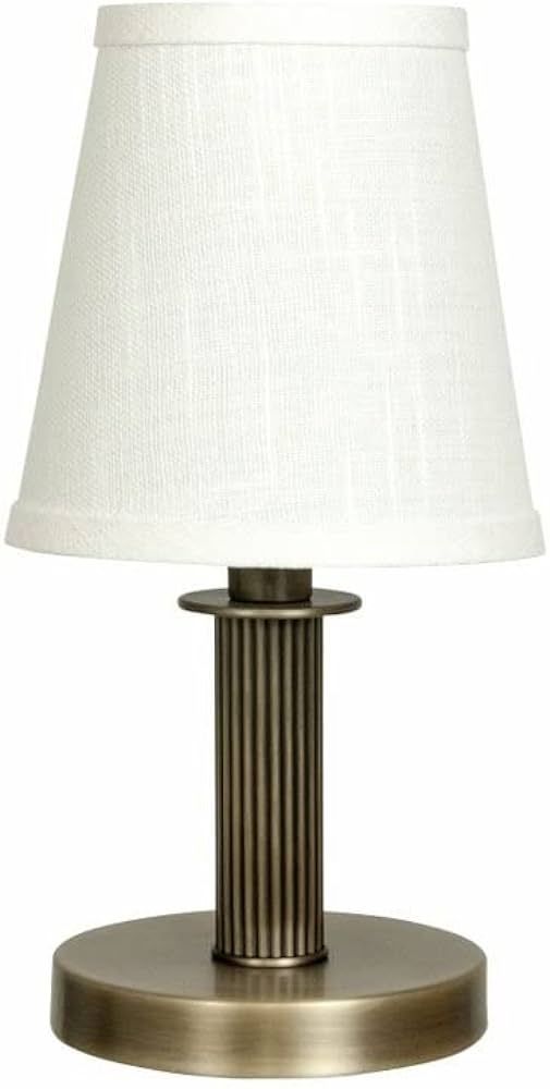 House of Troy B202-AB Bryson Mini Reeded Column Antique Brass Accent Table Lamp | Amazon (US)