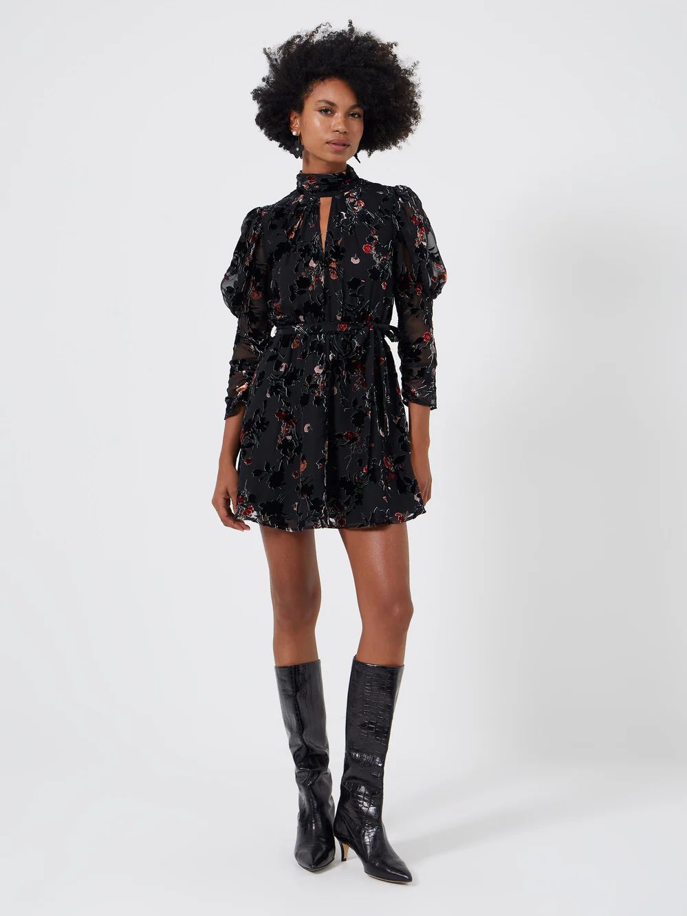 Guthern Burnout Mini Dress | French Connection (UK)