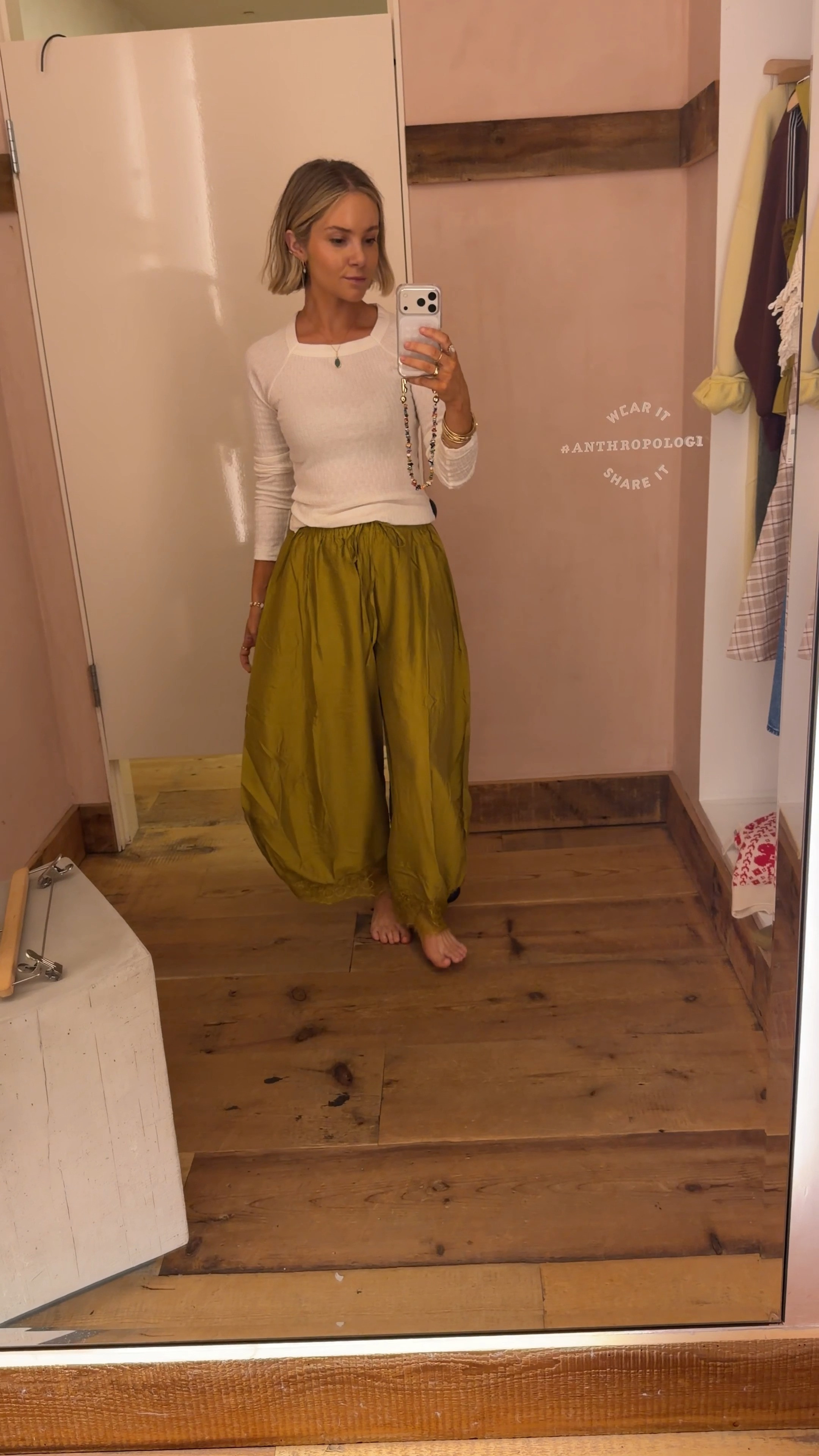 Been obsessed with these satin lace style pants! These ones have a few different colors from @Anthropologie

#LTKootd #LTKSeasonal