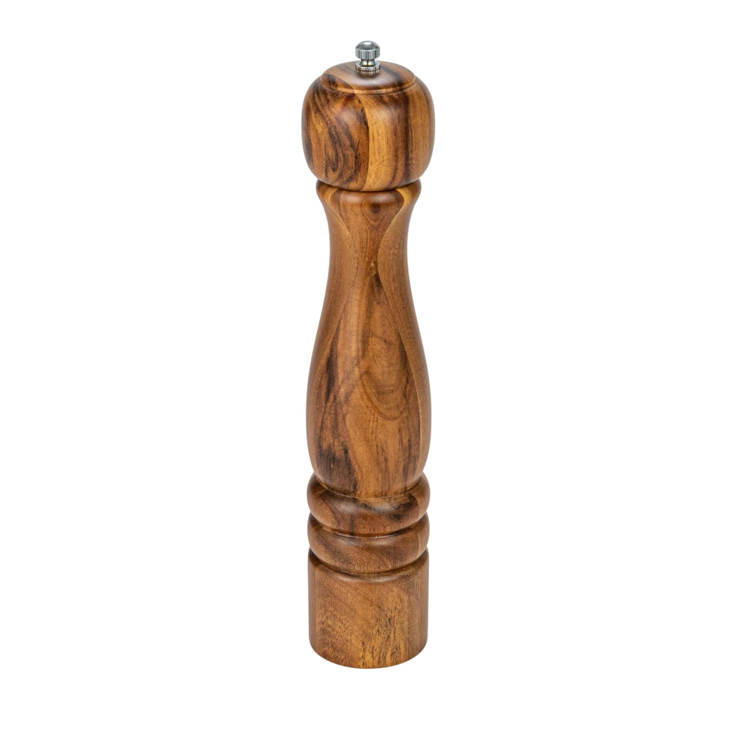 Creative Co-Op Acacia Wood Salt and Pepper Mill, Natural | Amazon (US)