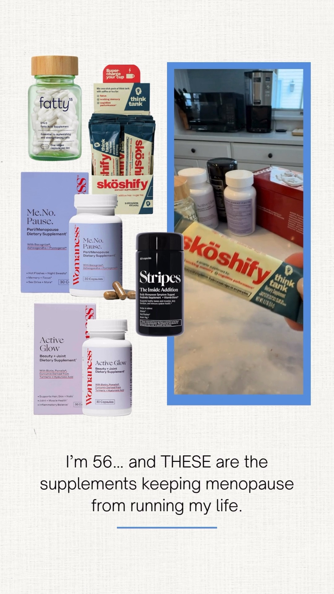 I’m 56… and I finally stopped guessing what my body needs 🤍

This is the routine that’s helping me feel balanced, clear, and in control again, without overcomplicating everything.

Midlife isn’t about losing yourself… it’s about learning how to support yourself better.

#LTKselfcare #LTKOver40 #LTKmomlife