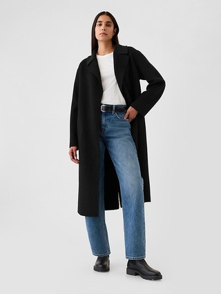 Belted Double-Faced Wool Coat | Gap (CA)