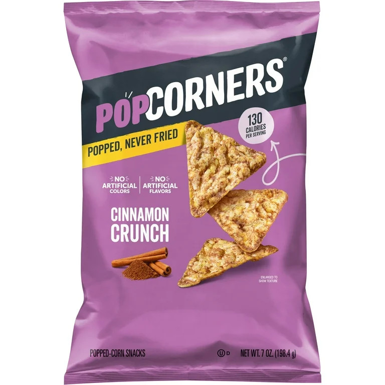 PopCorners No Artificial Colors or Flavors Cinnamon Crunch Popped Corn Chips Bag, 7 oz​ | Walmart (US)