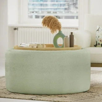 Beautiful Drew Stowaway Coffee Table with Storage by Drew Barrymore, Sage | Walmart (US)