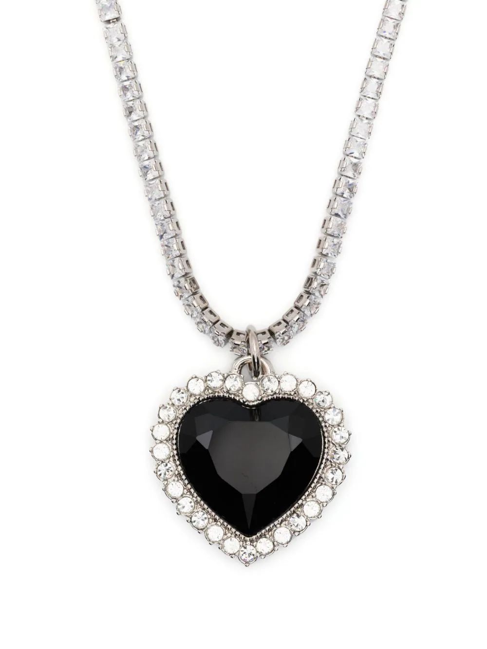 VETEMENTS heart-gem crystal-chain Necklace - Farfetch | Farfetch Global