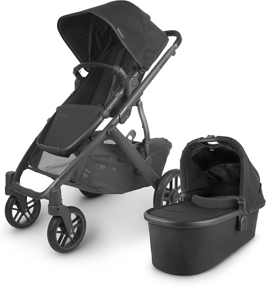 UPPAbaby Vista V2 Stroller / Convertible Single-To-Double System / Bassinet, Toddler Seat, Bug Sh... | Amazon (US)