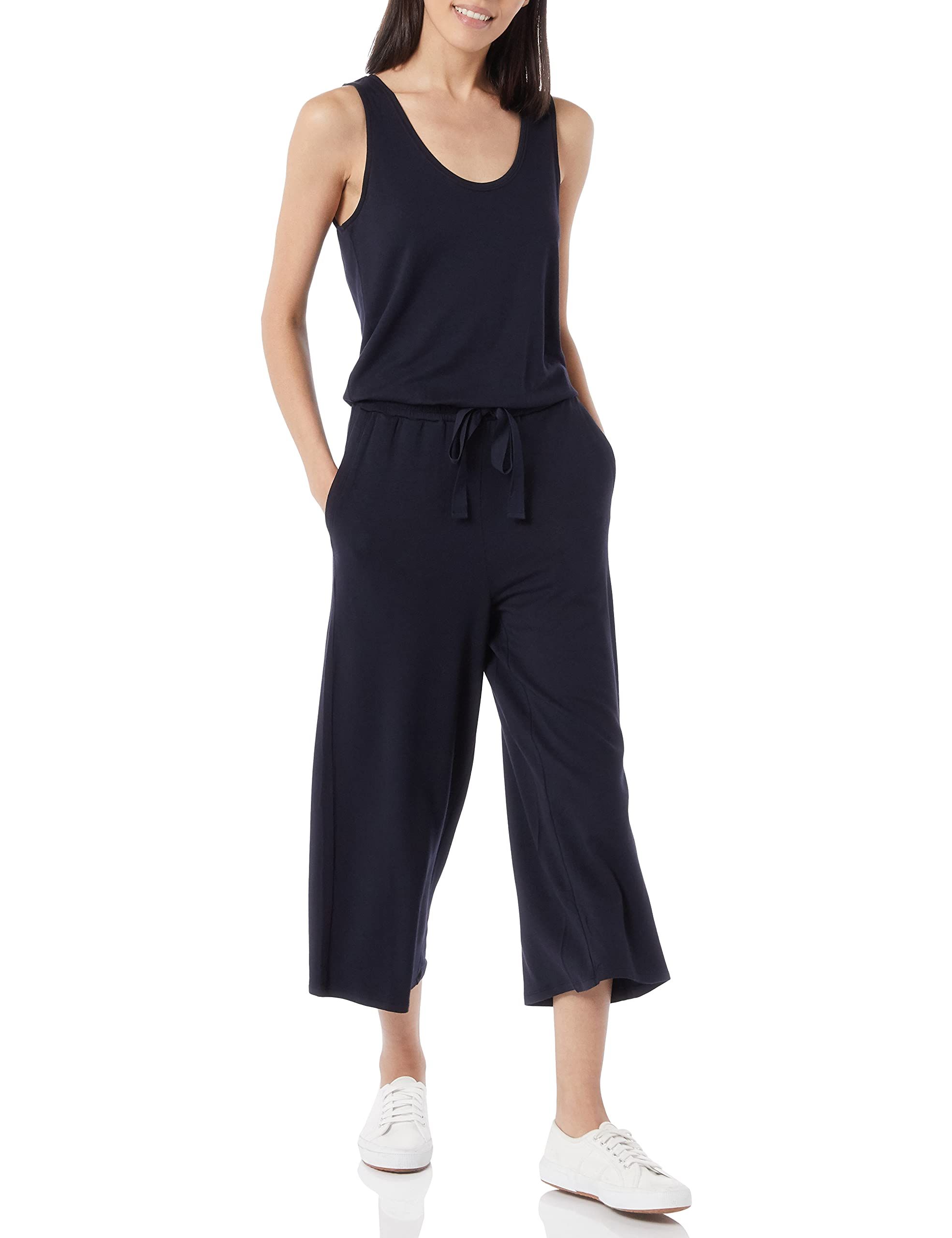 Daily Ritual Women's Supersoft Terry Relaxed-Fit Sleeveless Wide-Leg Jumpsuit | Amazon (US)