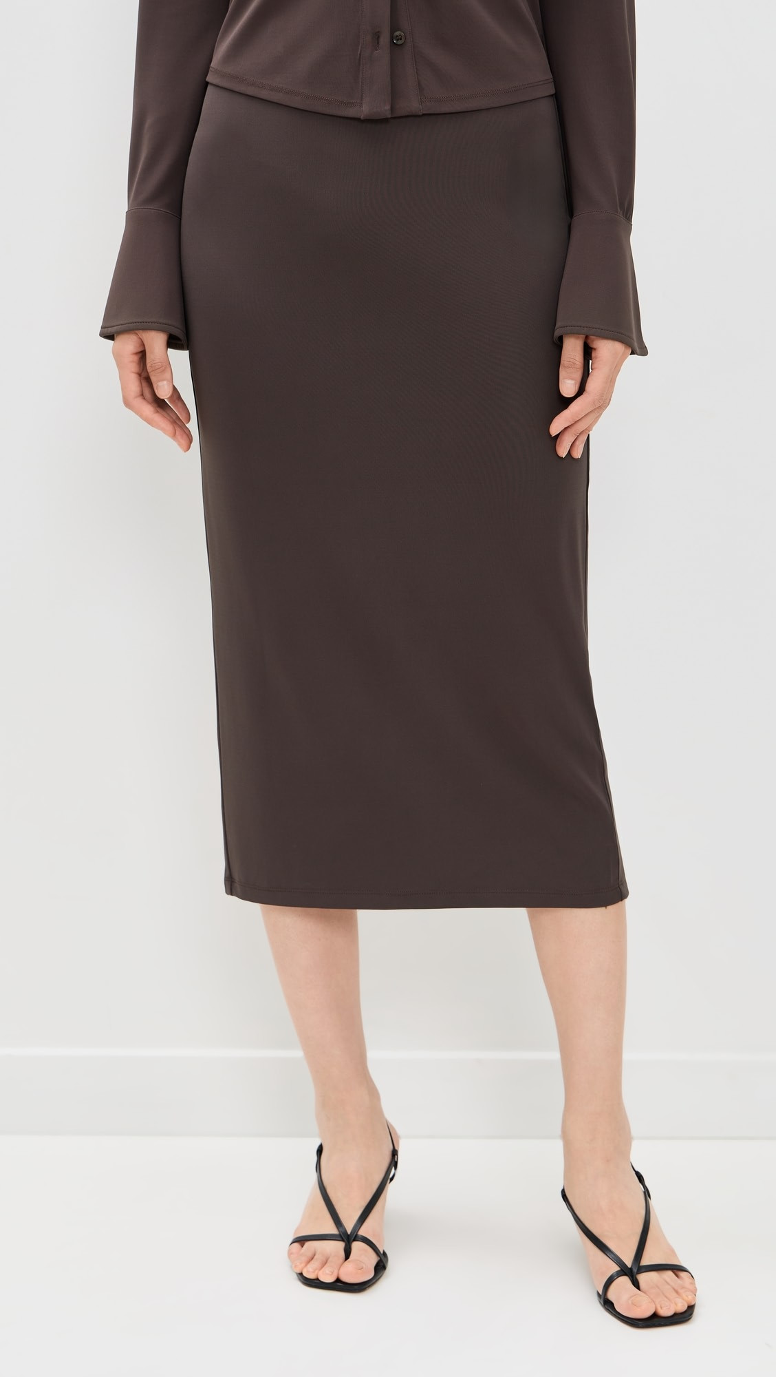 Matte Jersey Midi Pencil Skirt | Shopbop