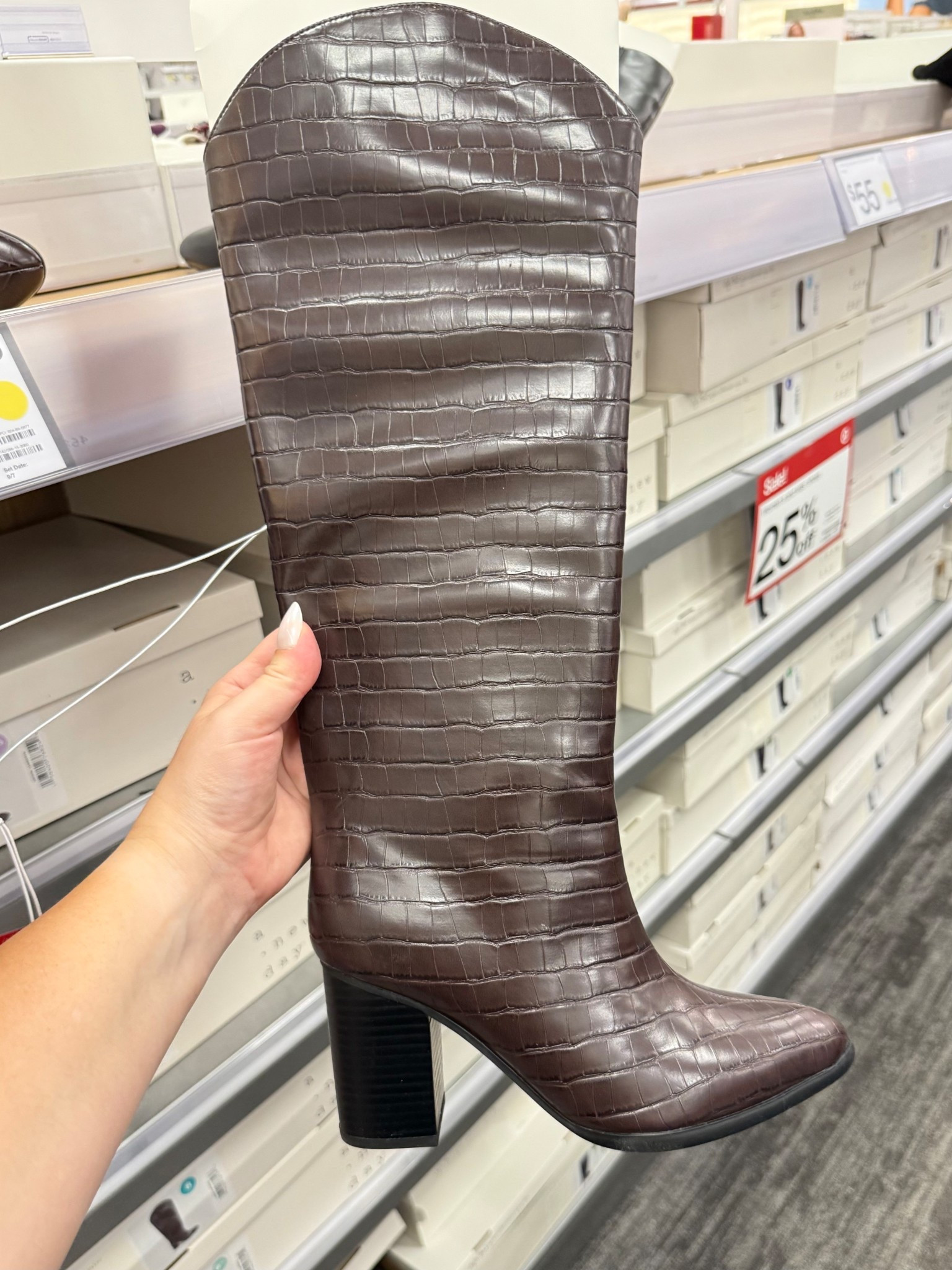 Dark chocolate brown reptile boots memory foam insole comfortable 

These fall boots are a must for your autumn wardrobe, chic, comfortable, and ready for everything from family photos to work to thanksgiving outfits to date night. With leather finishes, adjustable shafts, and pair-well styling, they’re the perfect boot to elevate sweaters, skirts, or jeans.

fall boots, knee high boots women, trending boots, fall footwear, chic boots outfit, cozy fall boots, boot style for fall, suede boots women, fall outfit boots, tall boots 

#LTKShoeCrush #LTKStyleTip #LTKFindsUnder50