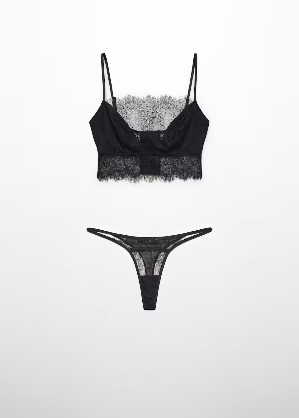 Triangle lace bra -  Women | Mango USA | MANGO (US)