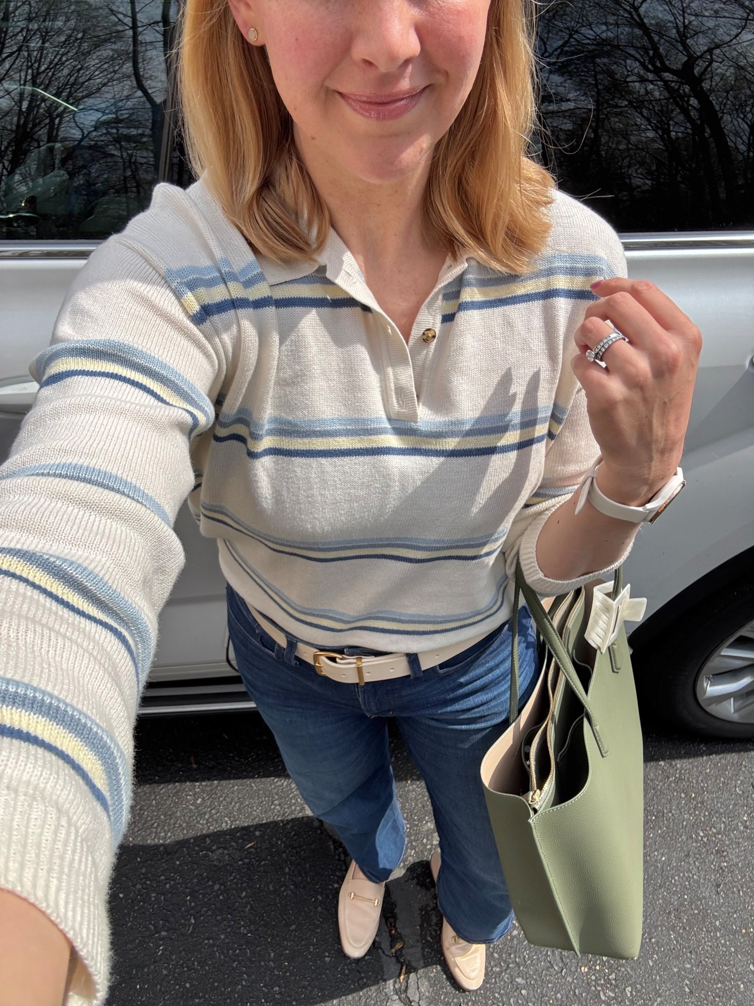 Casual work day outfit

Sweater polo with wide leg jeans. Love these jeans bc they have a little stretch, high rise and a wide leg that’s not too wide! 

#LTKWorkwear #LTKSeasonal #LTKdayinmylife