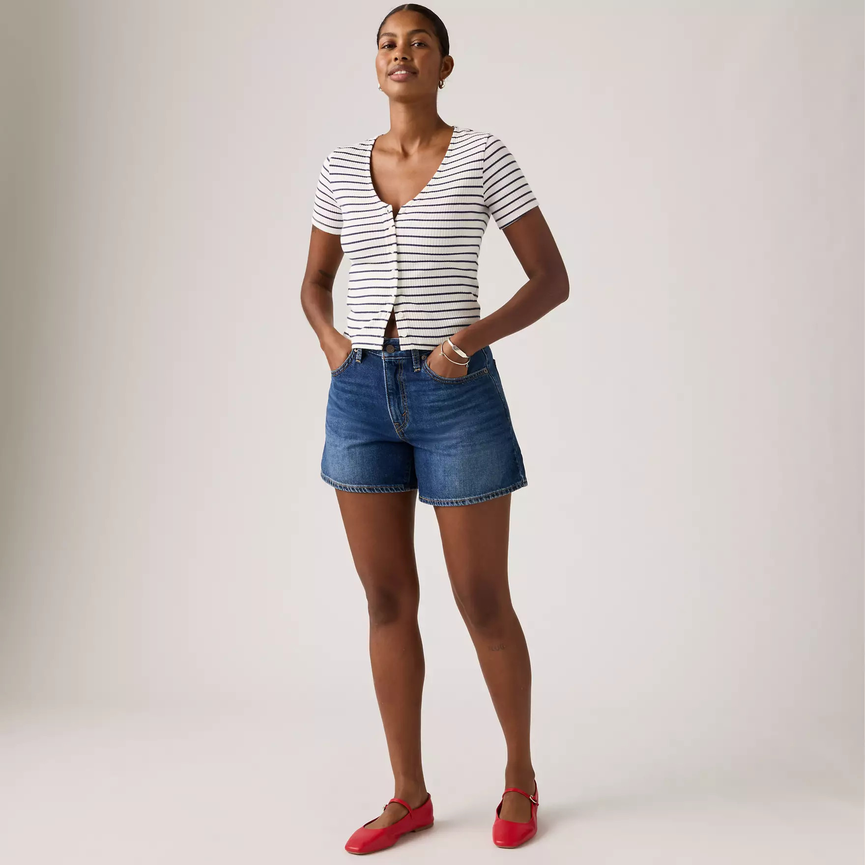 Cinch Mid-thigh Lightweight Women's Shorts | Levi's US