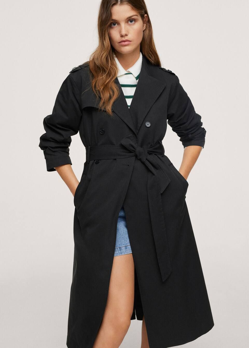 Classic cotton trench coat | MANGO (US)