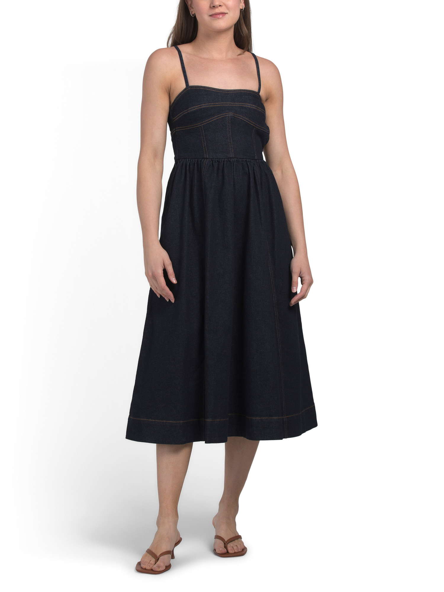Denim Corset Midi Dress | TJ Maxx