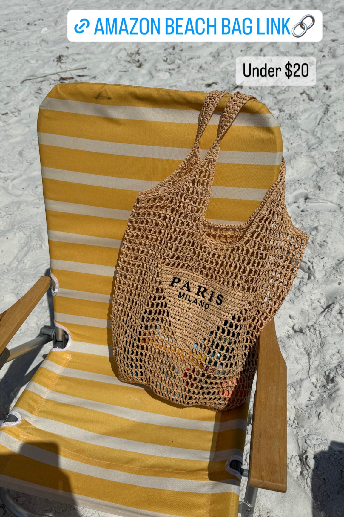 Amazon beach mesh straw tote bag
Under $20!!!

#LTKtravel #LTKswim #LTKsalealert
