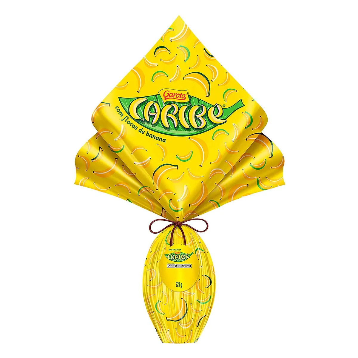 Ovo De Páscoa Com Flocos De Banana Caribe Garoto 229g | Carrefour (BR)