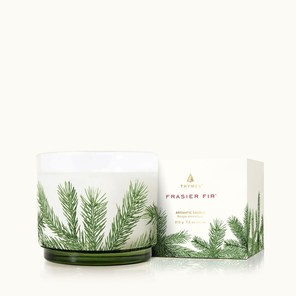 Thymes Frasier Fir Small Luminary Candle | Home Fragrance | Thymes