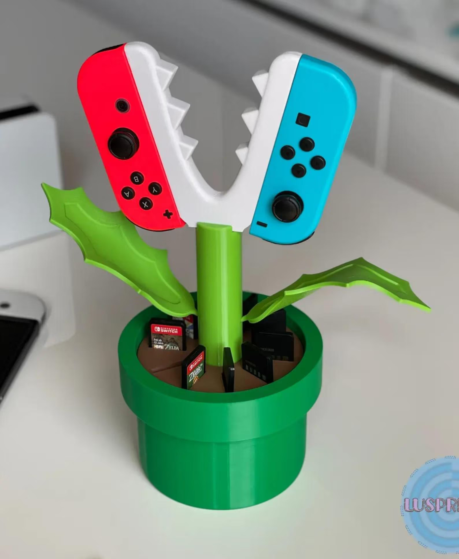 Piranha Plant Controller Stand and 10 Slot Game Card Organizer - Etsy | Etsy (US)