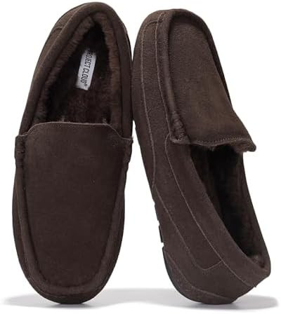 Project Cloud Mens Slippers 100% Genuine Leather with Memory Foam Insole Mens Shoes - Non-Slip an... | Amazon (US)