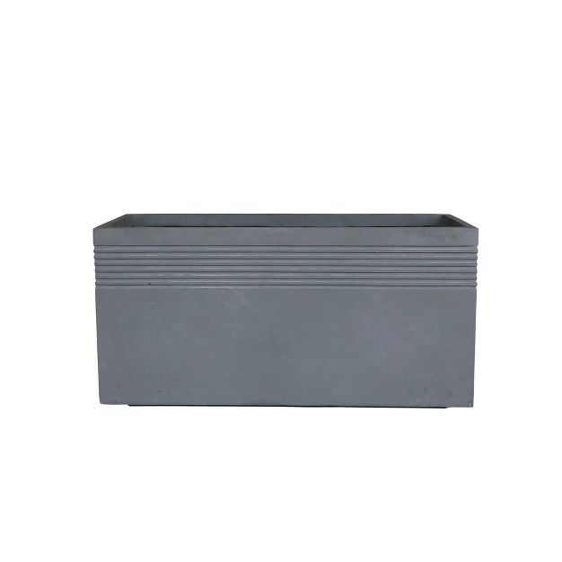 31.5" Kante Lightweight Concrete Modern Rectangular Outdoor Planter Gray - Rosemead Home & Garden... | Target