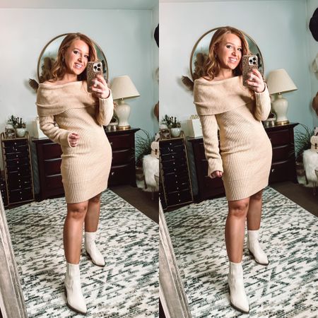 Off the shoulder tan color sweater dress - bodycon style in size medium 

Pink lily code: March20 



#LTKFind #LTKstyletip #LTKtravel