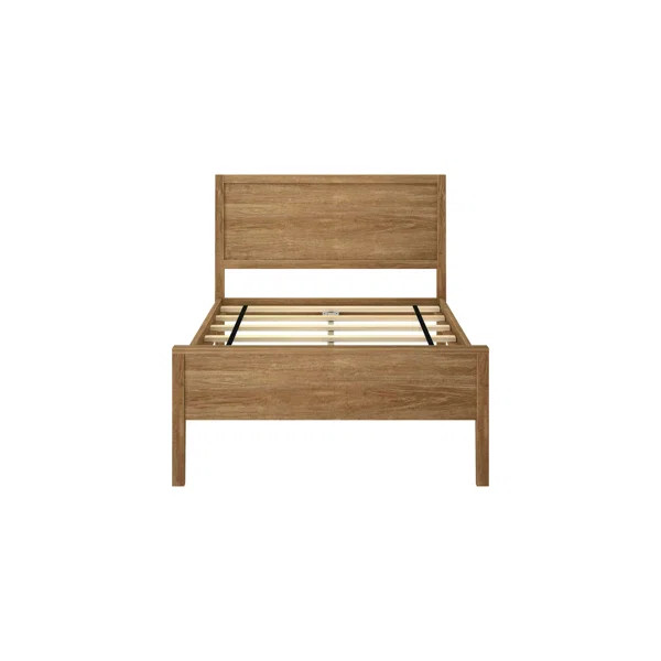 Aileana Solid Wood Panel Bed | Wayfair North America