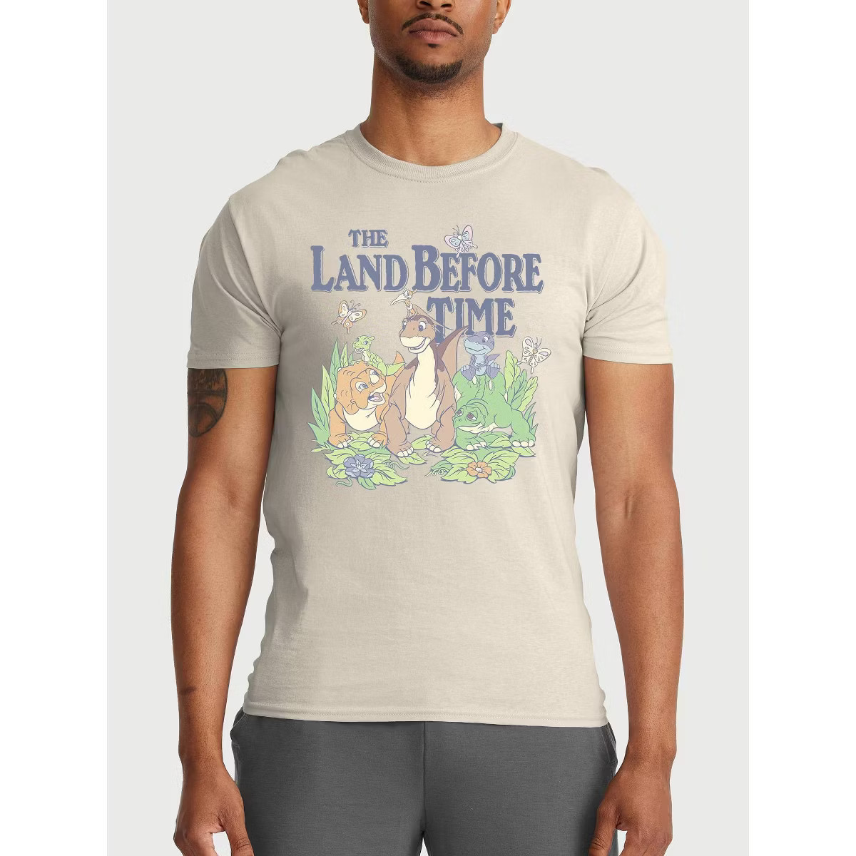 Men's The Land Before Time Graphic T-Shirt - Tan | Target
