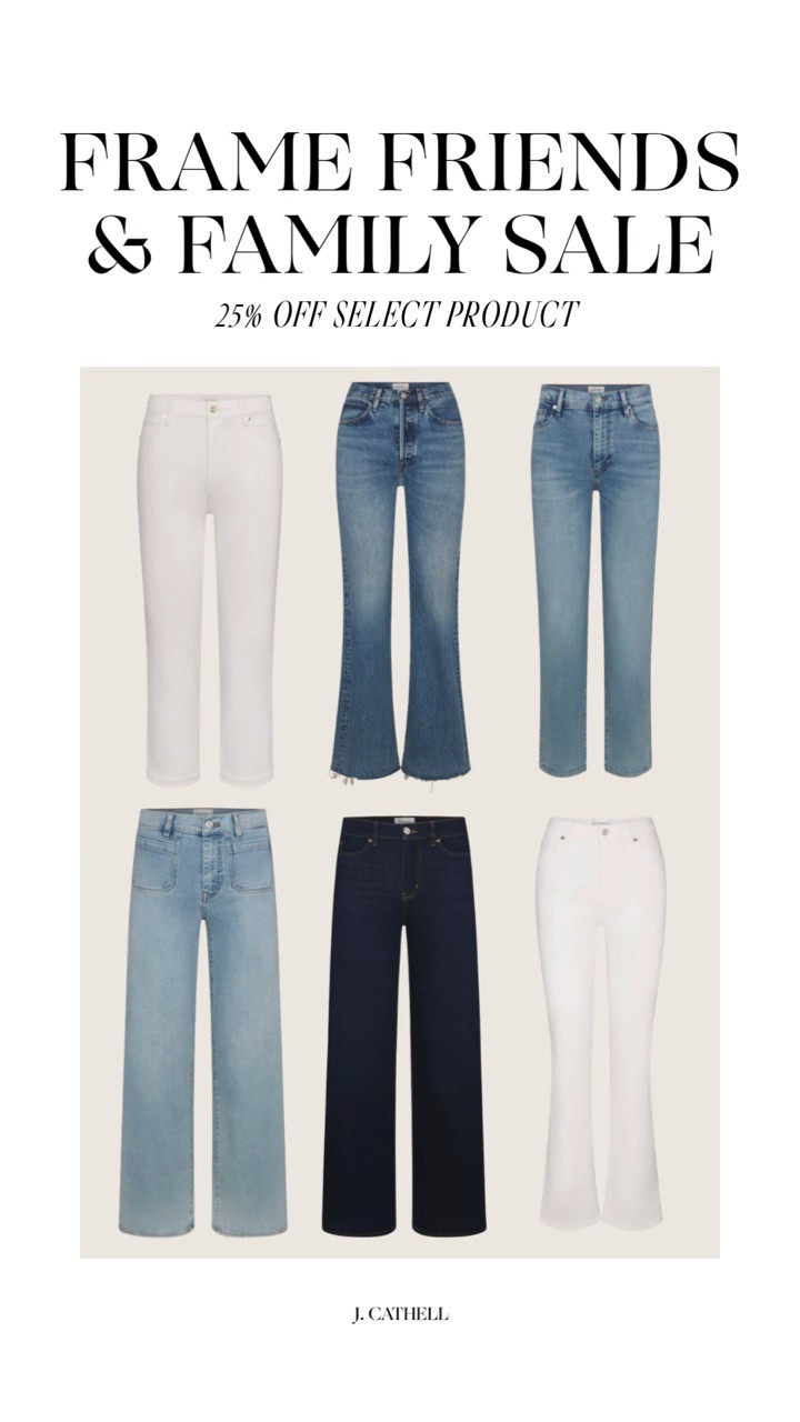 Frame Friends & Family Sale 🤍

Now’s the time to invest in those elevated staples—25% off select styles from Frame. Think perfectly fitting jeans, polished tops, and the kind of pieces you’ll reach for again and again.

If you’ve been eyeing a new pair of denim or an easy, elevated top, this is your moment. Don’t wait—these favorites won’t last long. Tap to shop the sale now. ✨ 

 #LTKSale #FrameDenim #DenimStyle #WardrobeStaples #LTKFinds 

#LTKootd #LTKOver40 #LTKSaleAlert