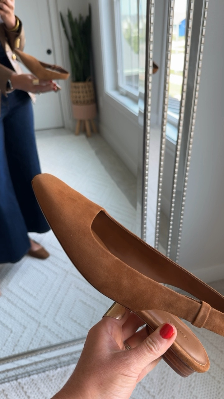 These statement makers slingbacks are an easy way to elevate a basic t-shirt + jeans this fall! 
They run true to size 

#LTKxNSale #LTKStyleTip #LTKOver40