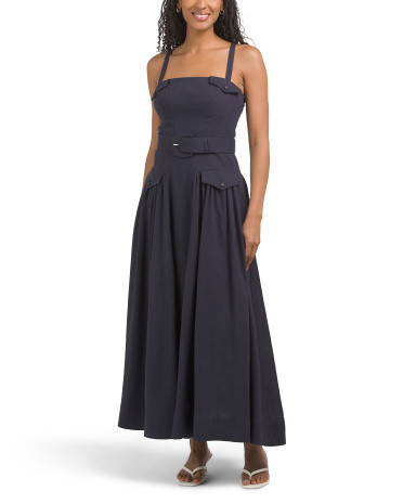 Ramina Belted Safari Maxi Dress | TJ Maxx