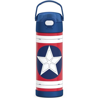 Thermos 16 oz. Kid's Funtainer Stainless Steel Water Bottle - Captain America Brave New | Target