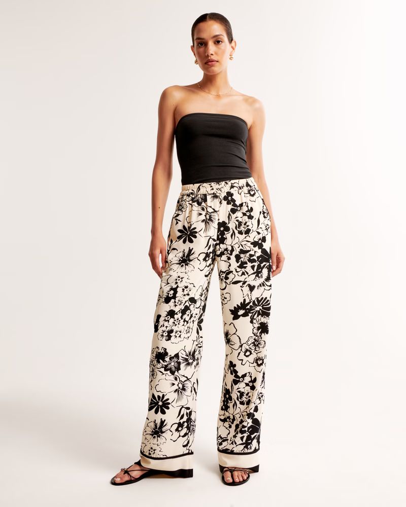 Women's Drapey Pull-On Pant | Women's Bottoms | Abercrombie.com | Abercrombie & Fitch (US)