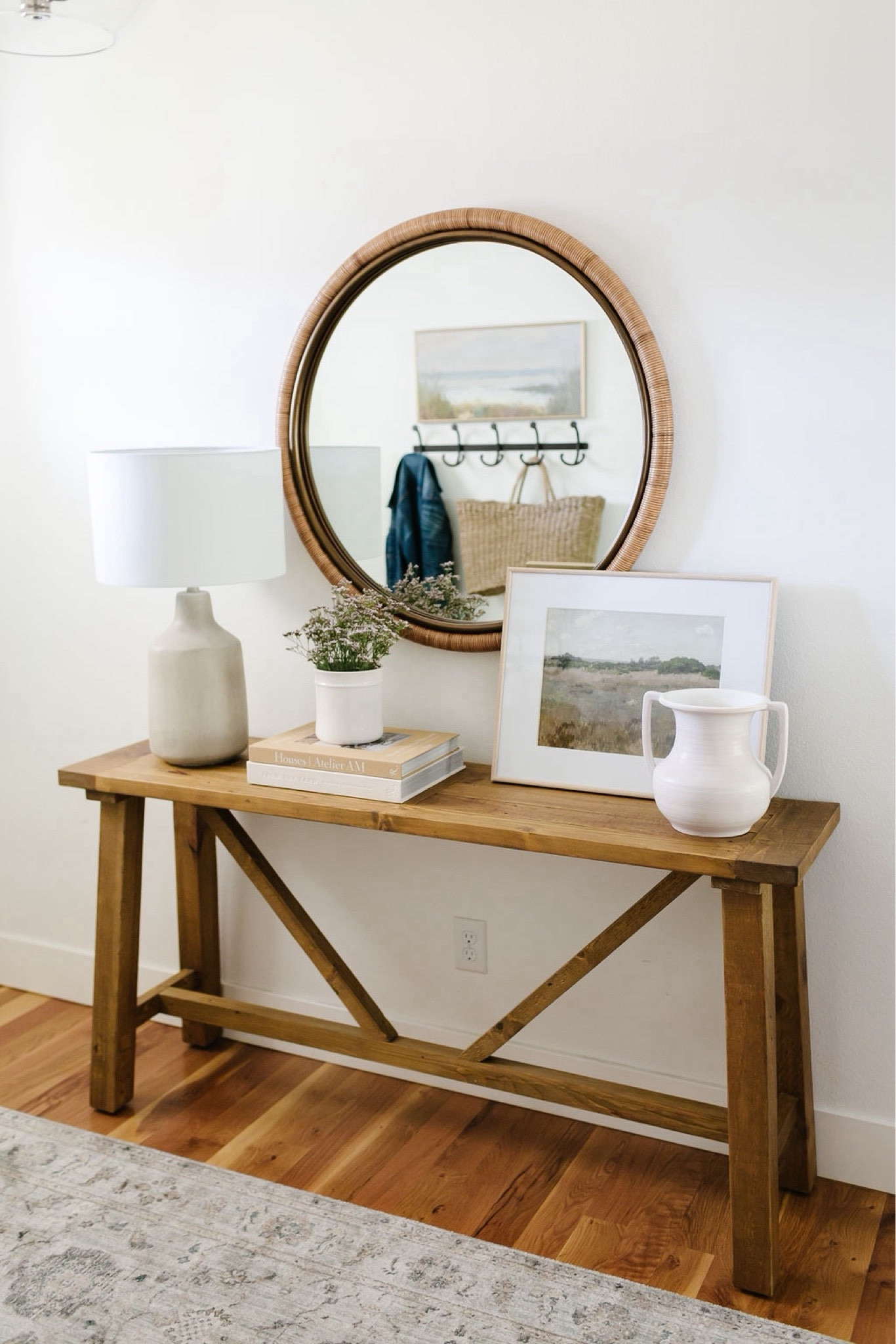 Shop our modern cottage entryway decor and console table

#LTKHome
