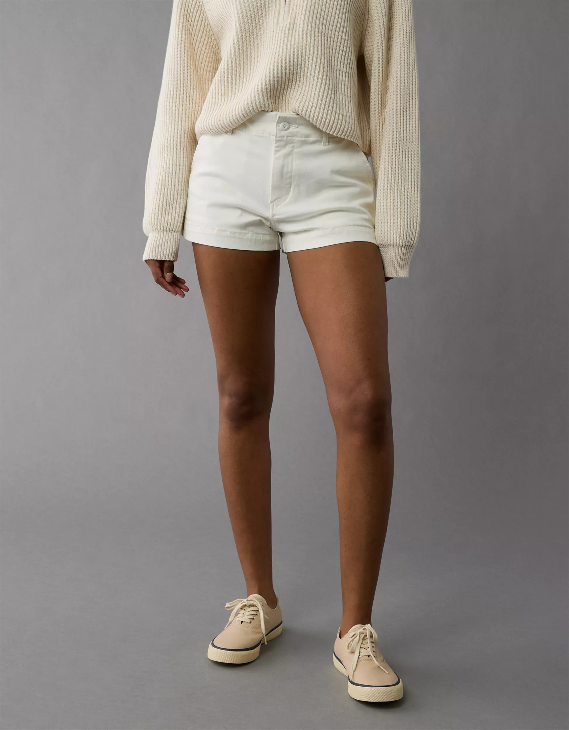 AE Stretch High-Waisted Trouser Short Short | American Eagle Outfitters (US & CA)