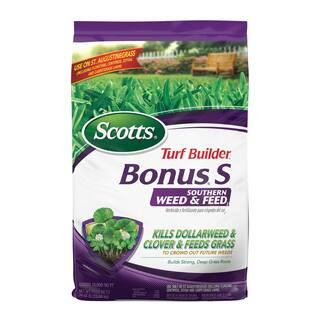 Turf Builder 34.48 lbs. 10,000 sq. ft. Bonus S Southern Weed & Feed2, Weed Killer Plus Dry Lawn F... | The Home Depot