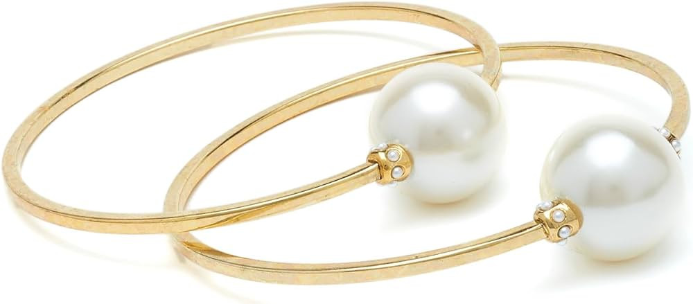 Rolling Pearl Bangles | Amazon (US)